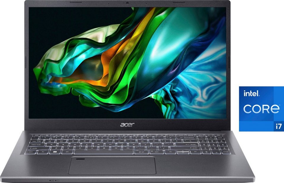 Acer A515-58GM-75PS Notebook (39,62 cm/15,6 Zoll, Intel Core i7 13620H,  GeForce RTX 2050, 1000 GB SSD)
