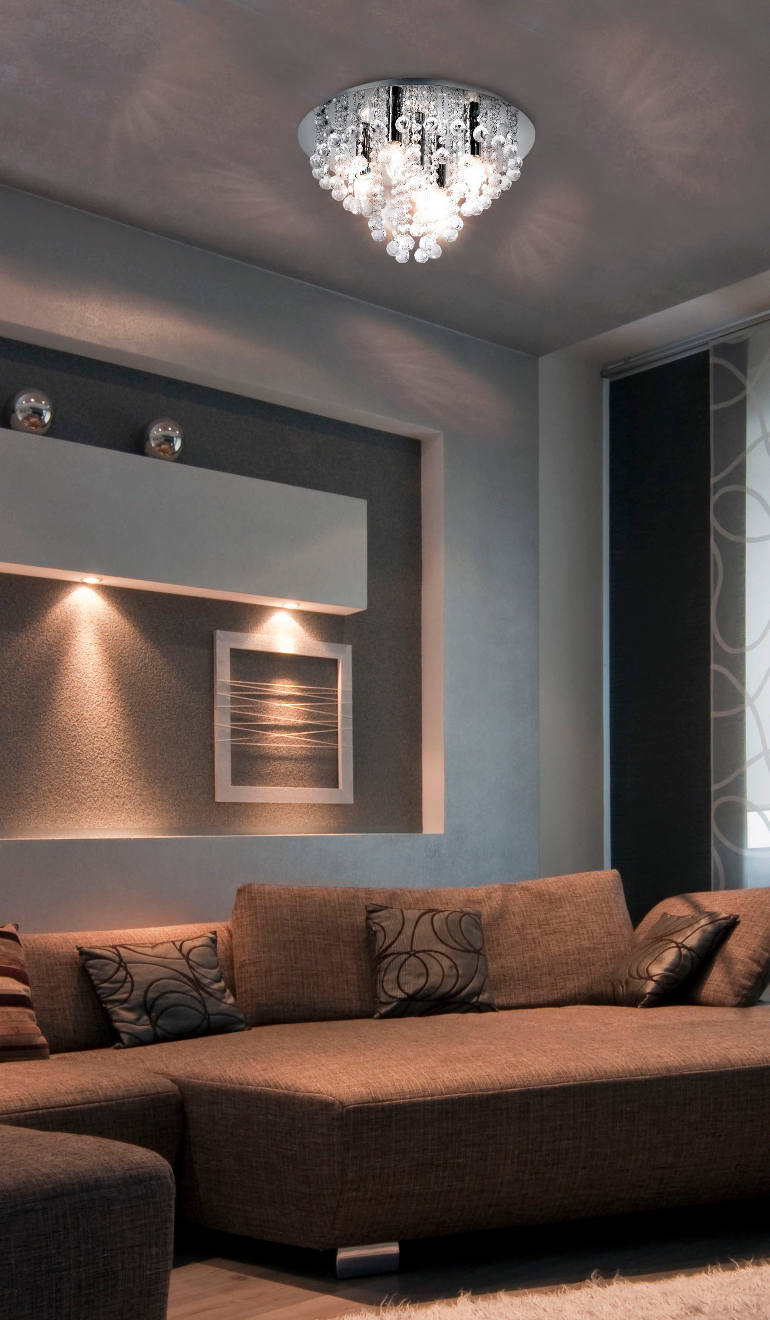 NOWA Deckenleuchte LONDON, ohne Leuchtmittel, Deckenlampe, Tropfen, Esszimmer, Wohnzimmer