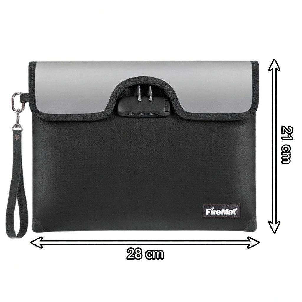FireMat Taschenorganizer Wasserdichte & Feuerfeste Dokumententasche – Premium Schutz