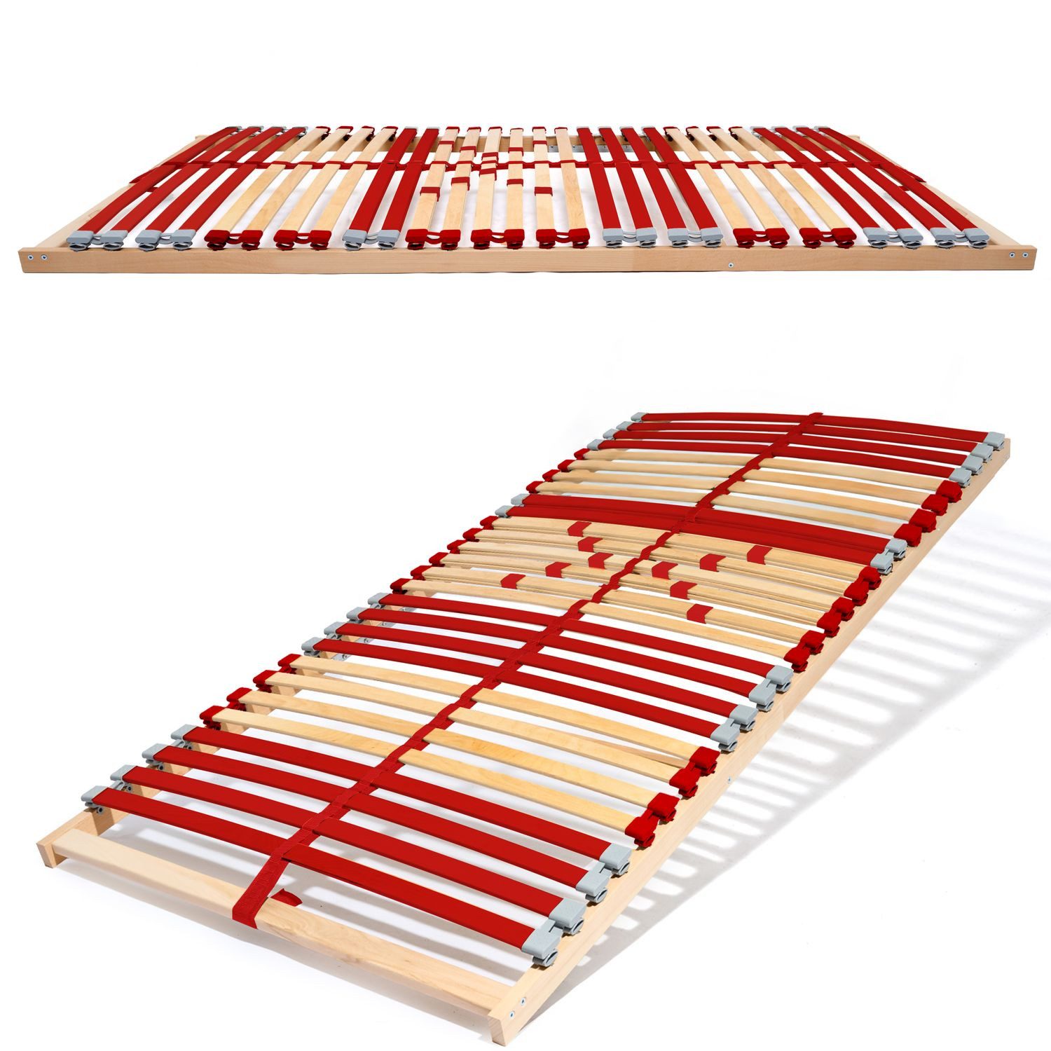 Lattenrost RUBY, Coemo, Kopfteil nicht verstellbar, Fußteil nicht verstellbar, 90 x 200 cm Holzlattenrost ergonomischer Lattenrahmen Selbstmontage