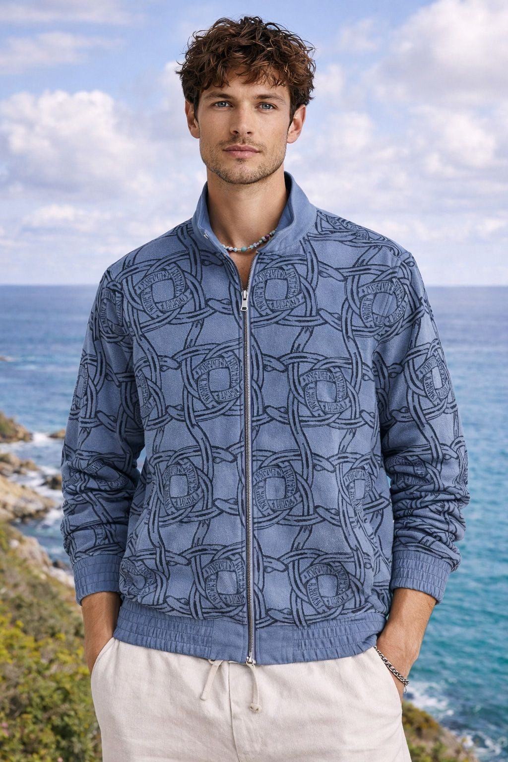 Scotch & Soda Outdoorjacke Outdoorjacke wendbar leichte Übergangsjacke aus Baumwolle