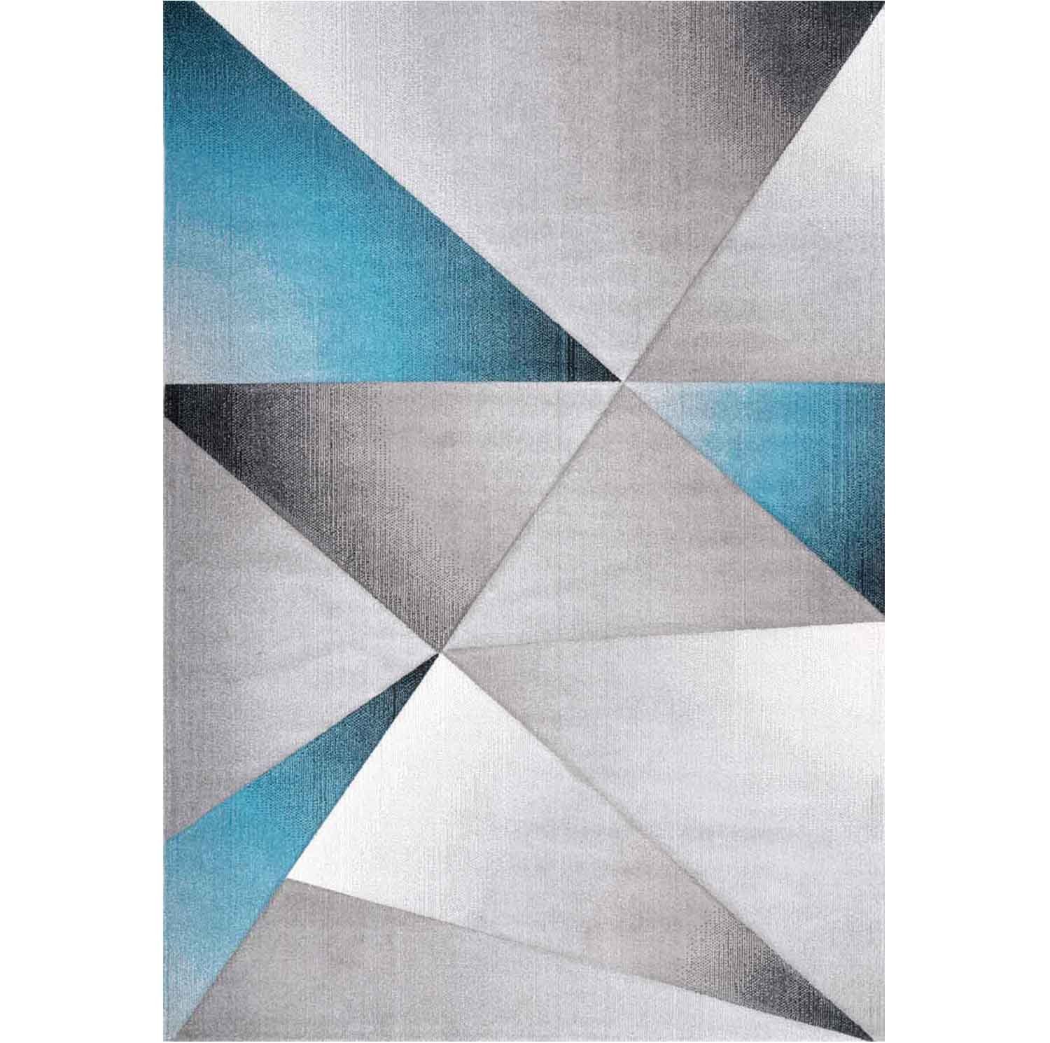 Vimoda Teppich Teppich Geometrische Muster Kurzflorig Grau, Rechteckig – Bild 5 von 5