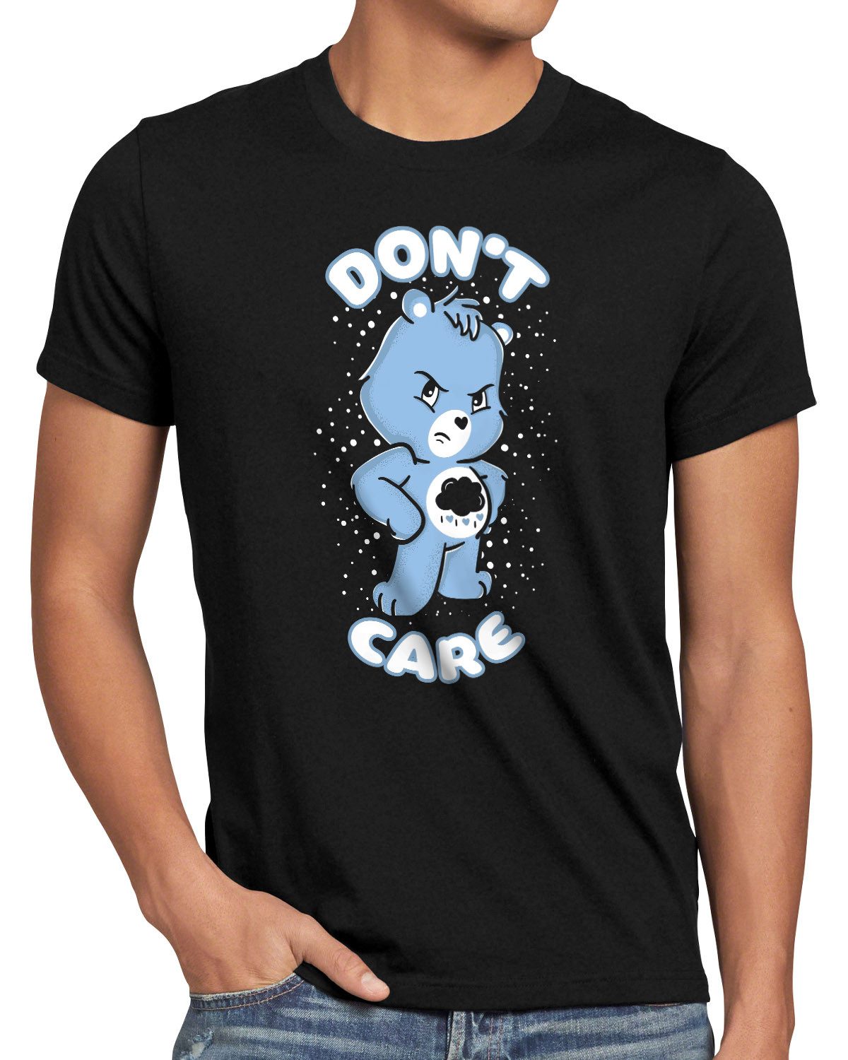 style3 T-Shirt glücksbärchis carebears bärchi regenbogen wolken herzlos biestli kult