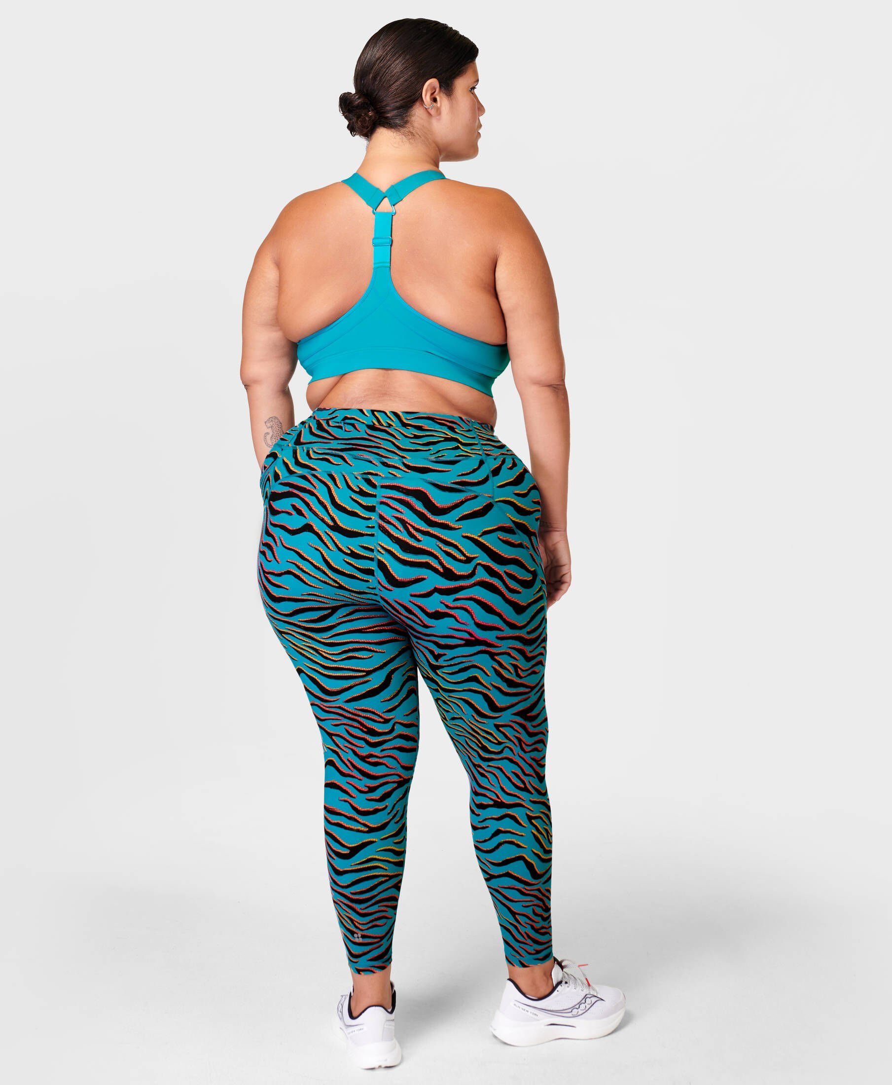 Sweaty WORKOUT Betty Damen Fitnesstights (1-tlg) Funktionsleggings (871) London POWER tiger 7/8