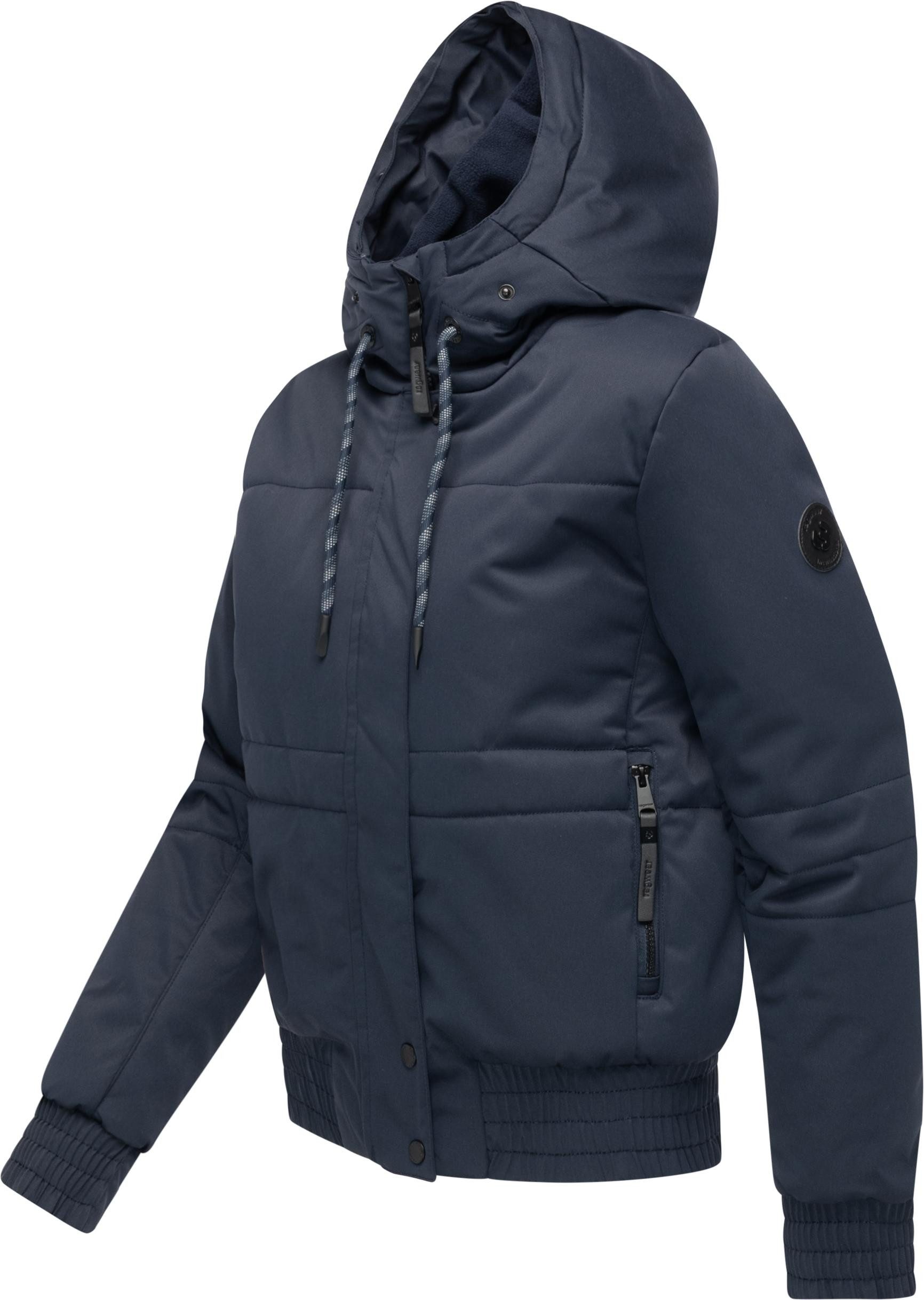 Ragwear Winterjacke Deluxia YOUMODO modische Damen Bomberjacke mit Kunstfell