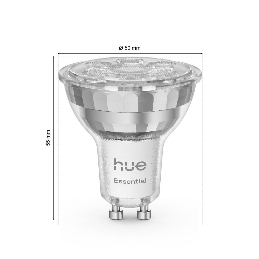 Philips Einbauleuchte 00232140, Starter Set mit 3 GU10 LED-Lampen & Bridge, WLAN-kompatibel