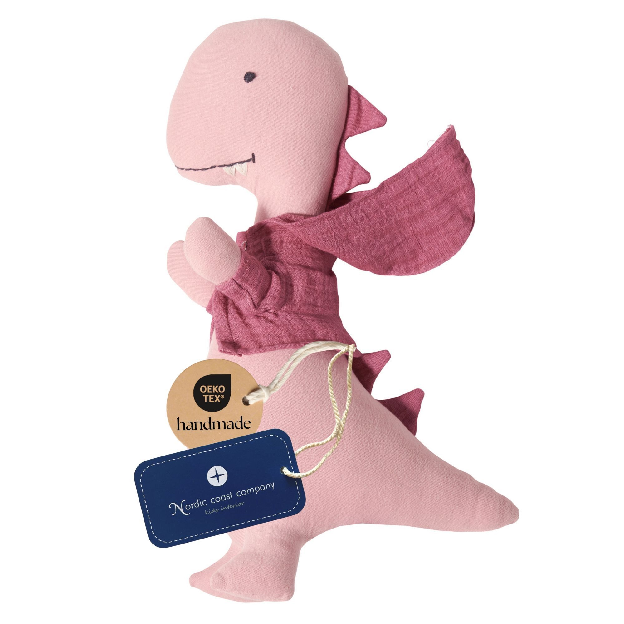 Nordic Coast Company Kuscheltier für Babys & Kleinkinder, Weiches Musselin, Schmusetier Baby Kind atmungsaktiv, waschbar