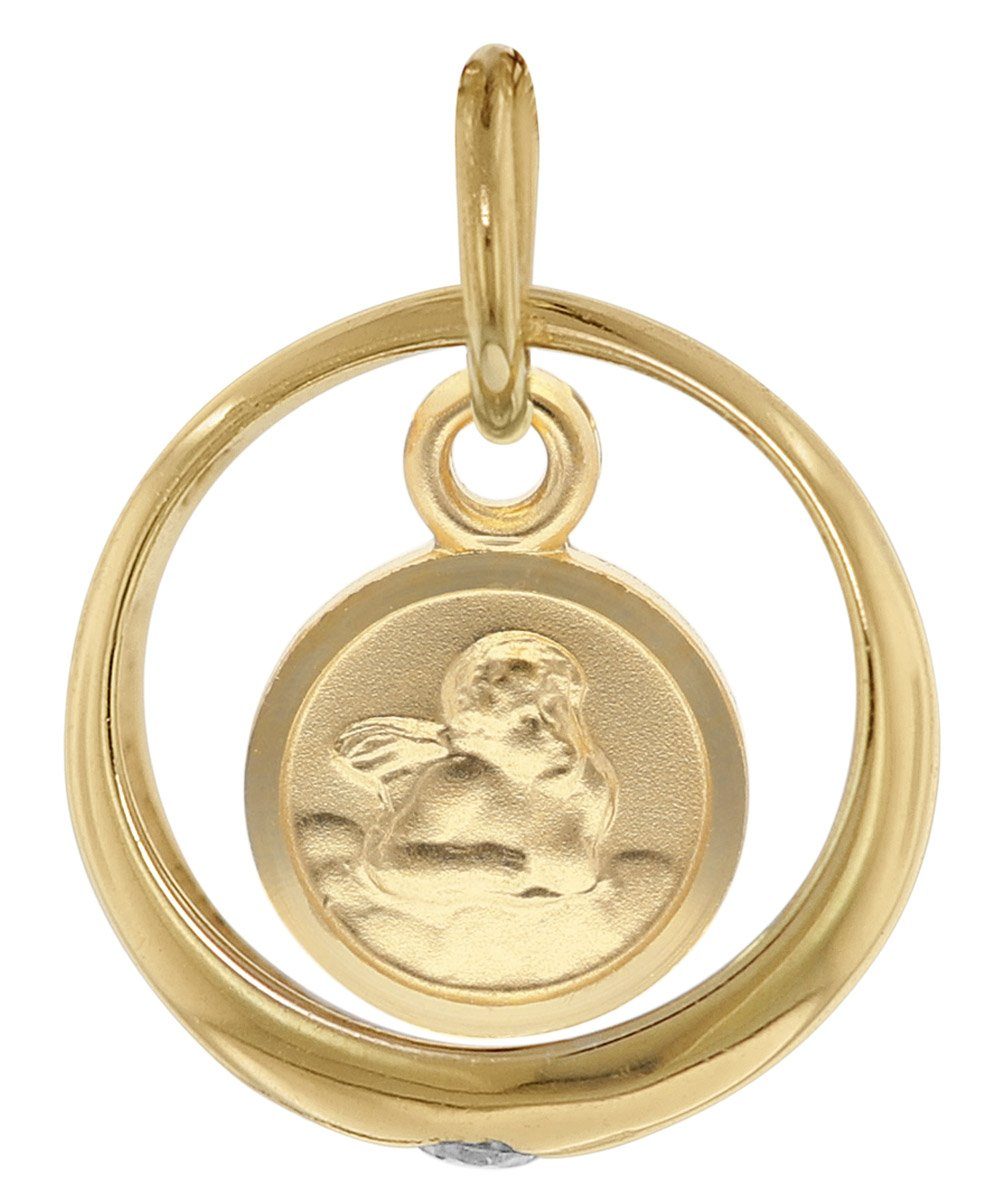 trendor Kette mit Anhänger Taufring mit Amor Gold 333/8K an goldplattierter günstig online kaufen