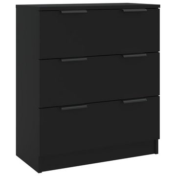 vidaXL Sideboard 3-tlg. Sideboard-Set Schwarz Holzwerkstoff (3 St)