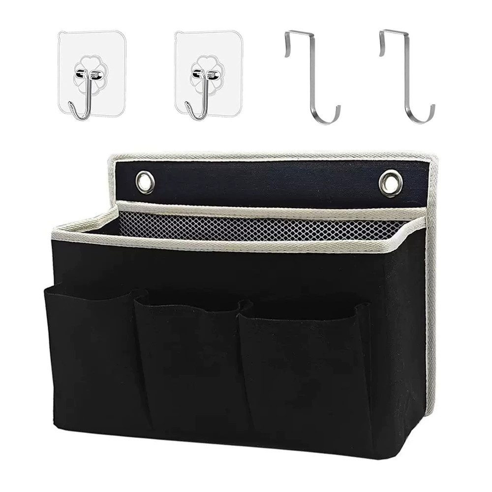 Diwzbyn Hängekorb Hängender Bettkopforganizer,Aufbewahrungsbox,über die Tür hängbar, ideal für Schlafzimmer, Küche und Büro,Praktische Betttasche