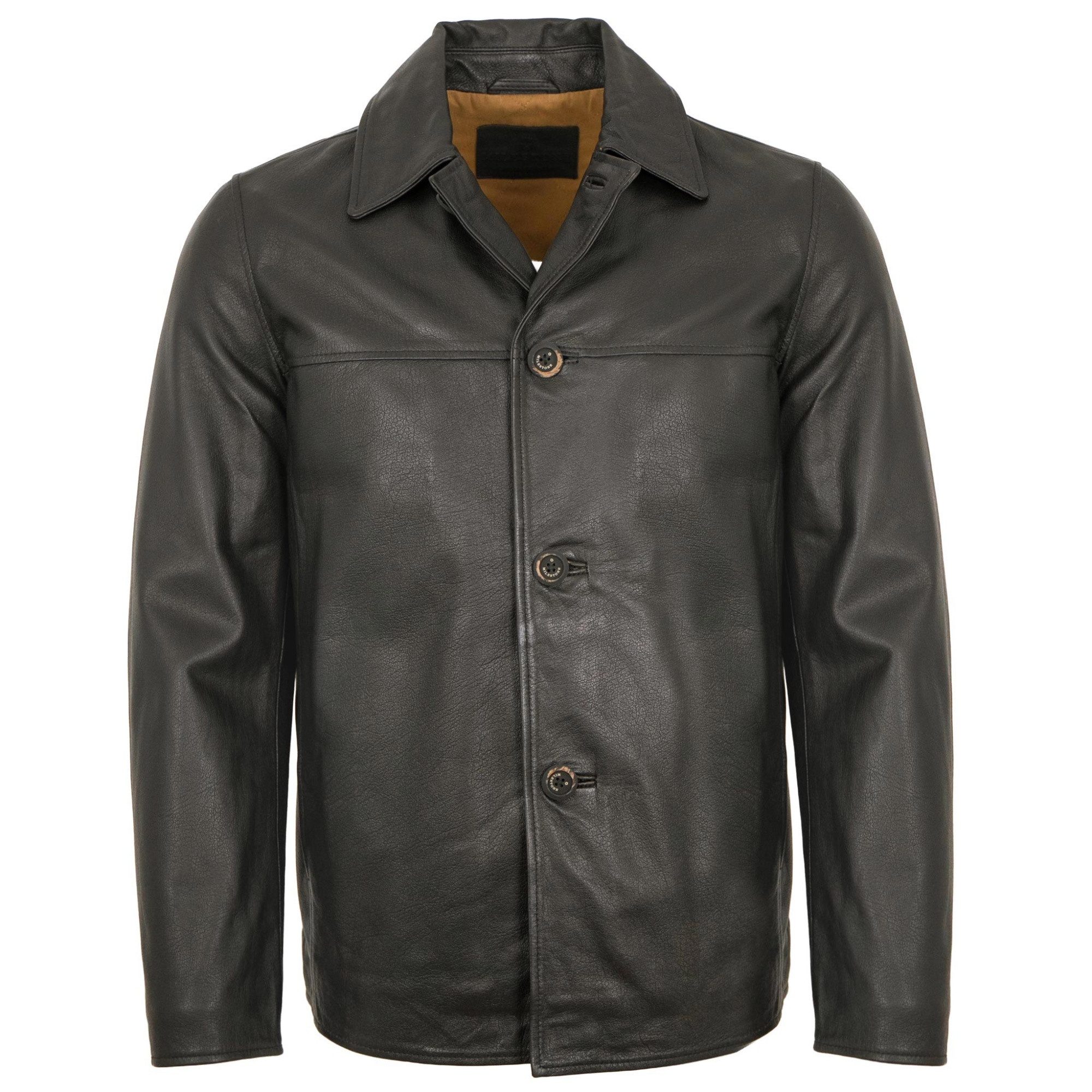 MILESTONE Lederjacke MSMarlon Milestone - Herren Lederjacke Lammnappa schwarz