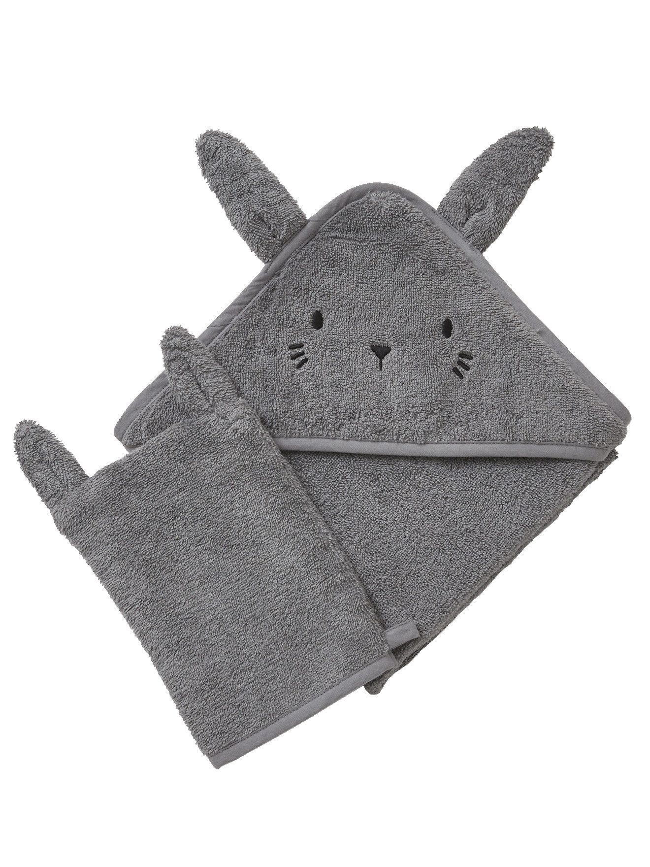 vertbaudet Kapuzenhandtuch Baby-Set aus Badetuch und günstig online kaufen