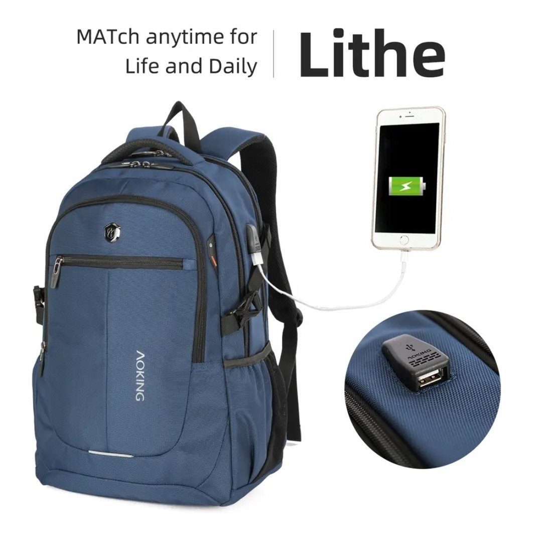 Aoking Laptoprucksack Rucksack Schulrucksack Sportrucksack Notebookrucksack günstig online kaufen