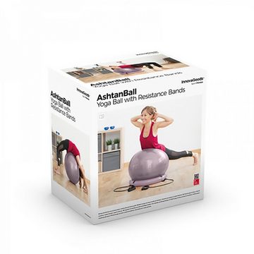 DOTMALL Yogaball Gymnastikball mit Stabilitätsring und Widerstandsbändern