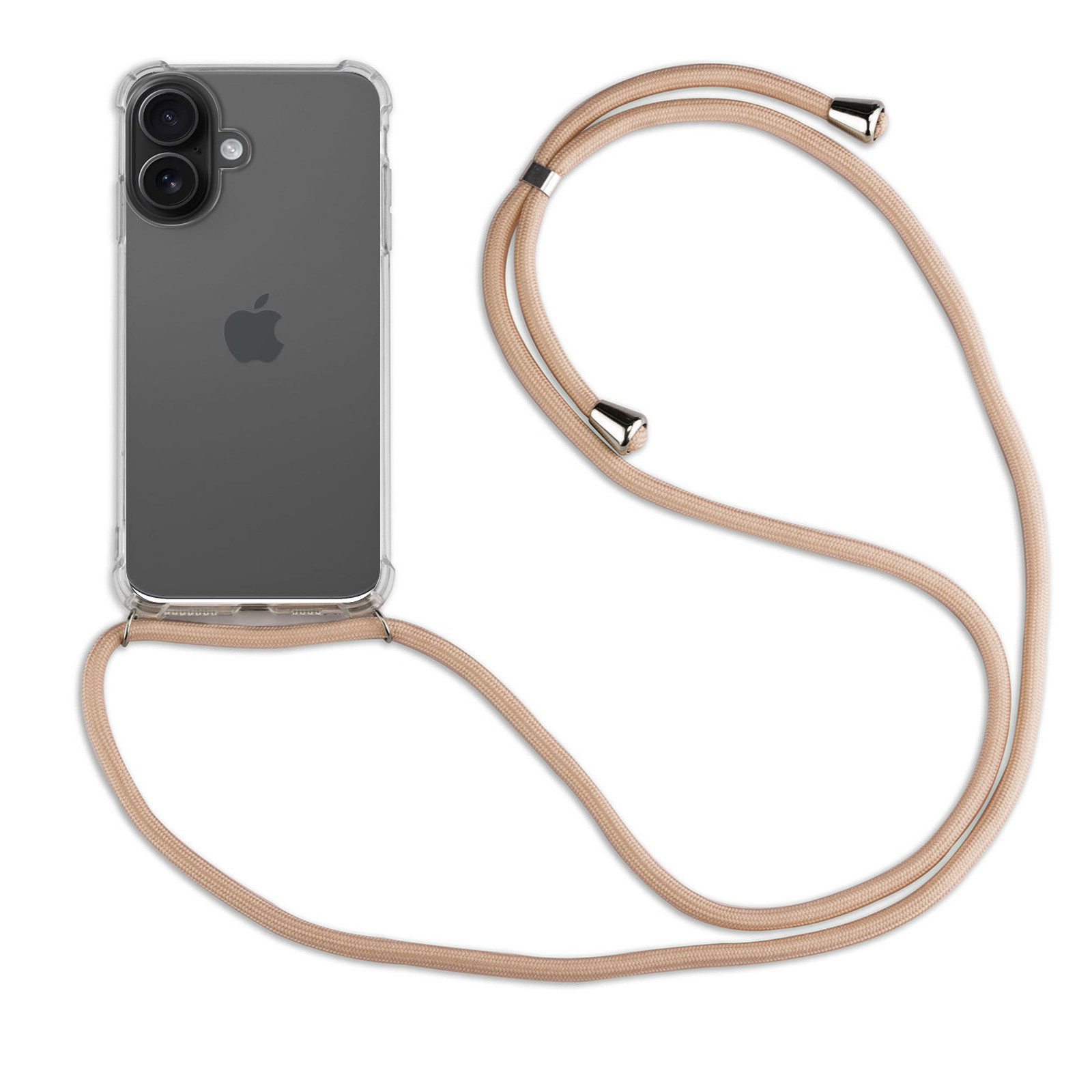 betterfon Handykette für Apple iPhone 16/ Pro/ Pro Max/ Plus Handyhülle mit Band & Kordel, Hände frei – mit Silikonhülle & Schnur für flexiblen Alltag
