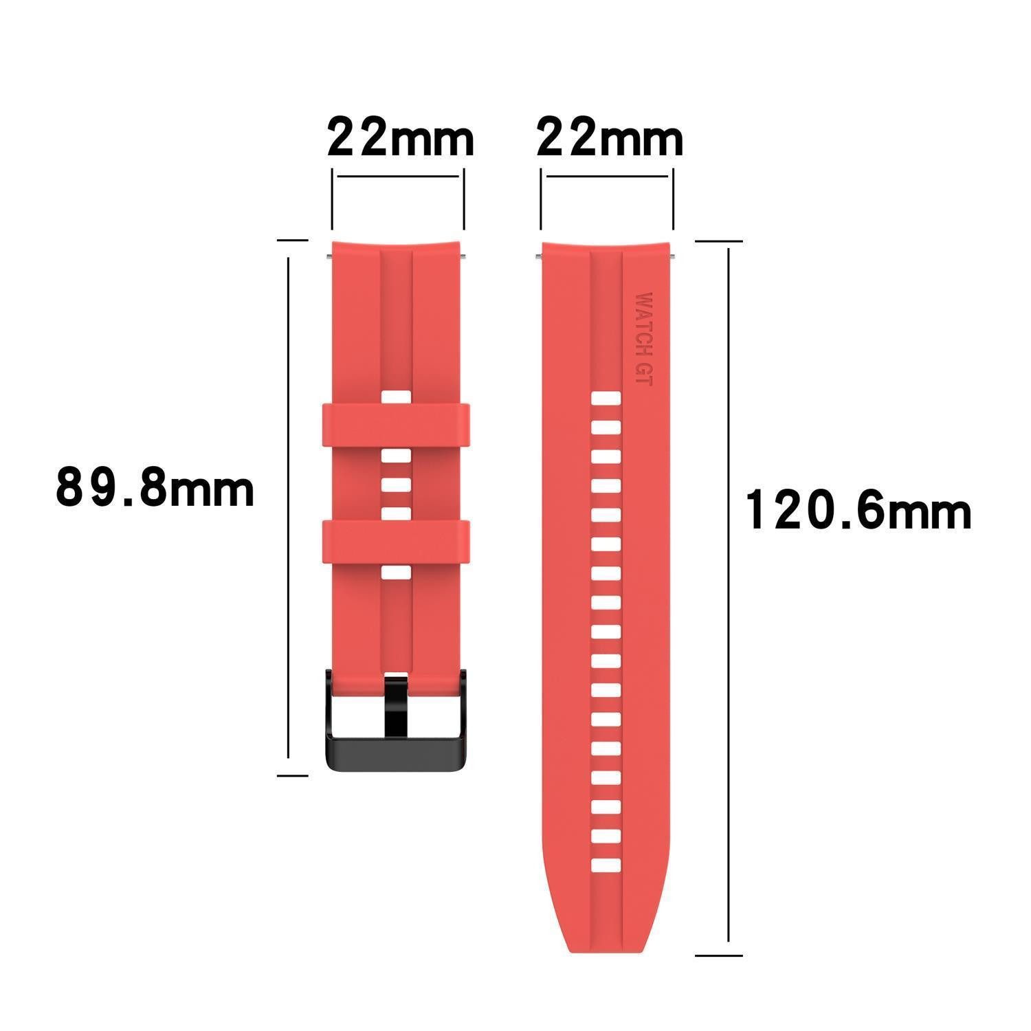 Cadorabo Smartwatch-Armband, Smartwatch Ersatzarmband - 22mm - Silikon günstig online kaufen