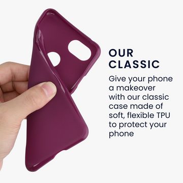 kwmobile Handyhülle Hülle für Google Pixel 3, Hülle Silikon - Soft Handyhülle - Handy Case Cover - Bordeaux Violett