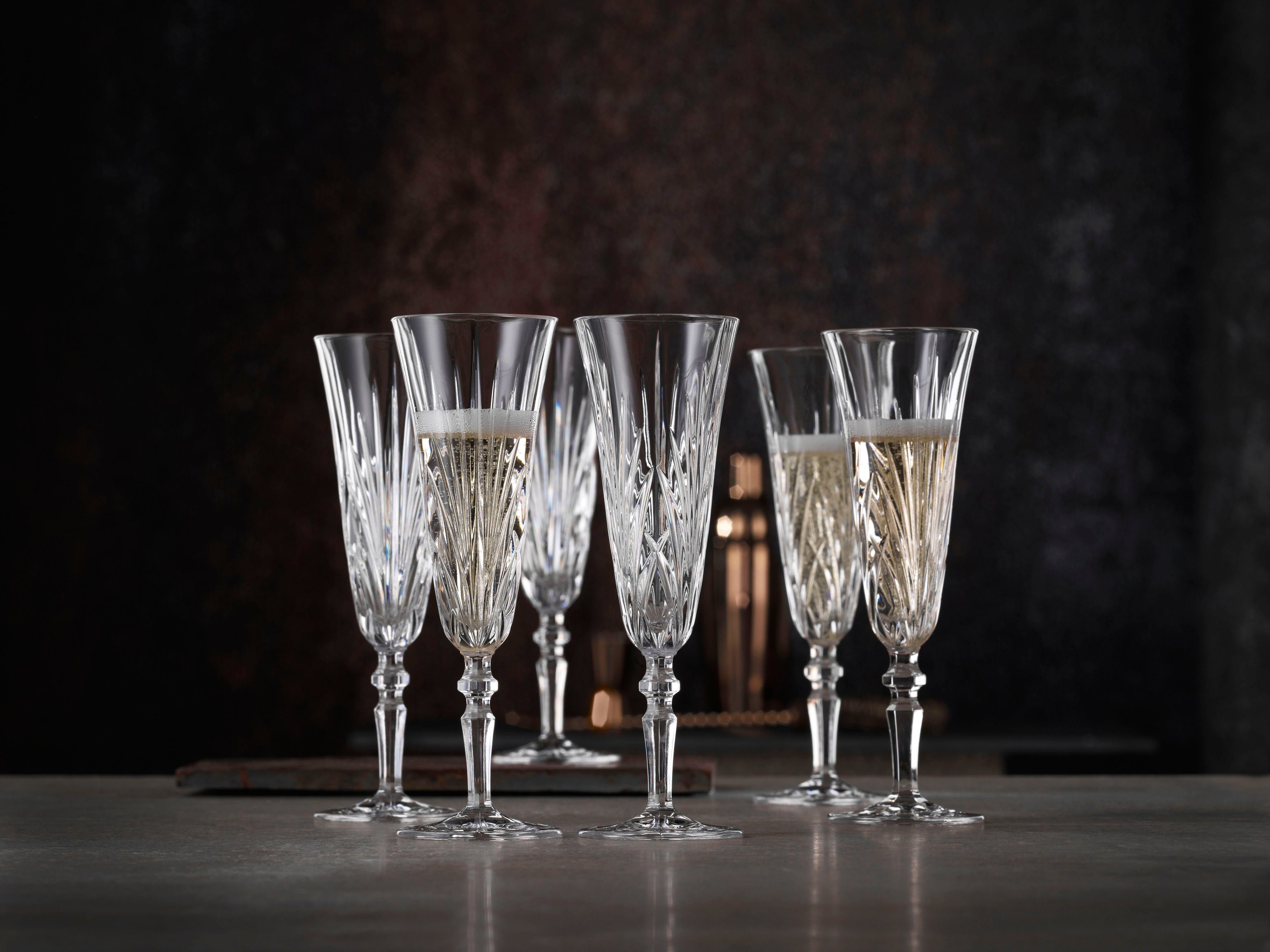 Nachtmann Sektglas Palais, 6-tlg., Kristallglas, 140 ml, 6-teilig
