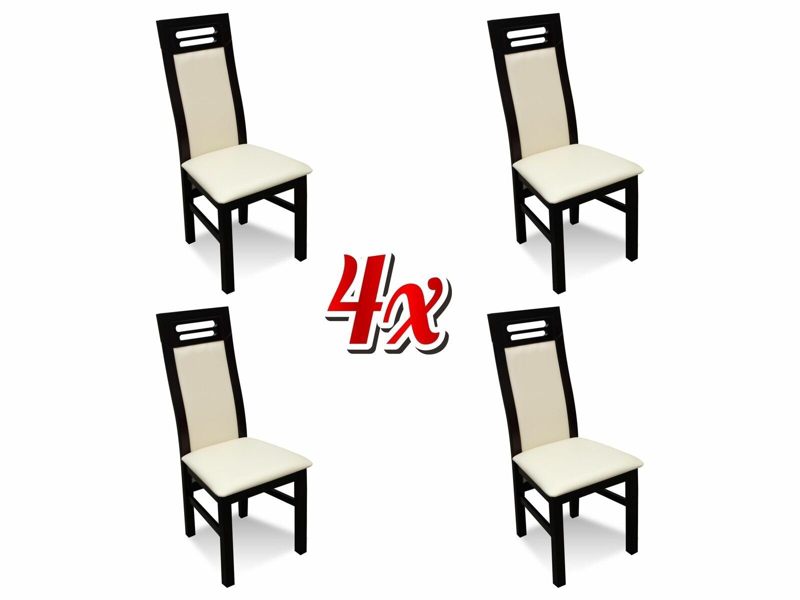 JVmoebel Stuhl, Garnitur Komplett K65 4x Designer Stuhl Set Esszimmer Textil Polster Sitz Stühle