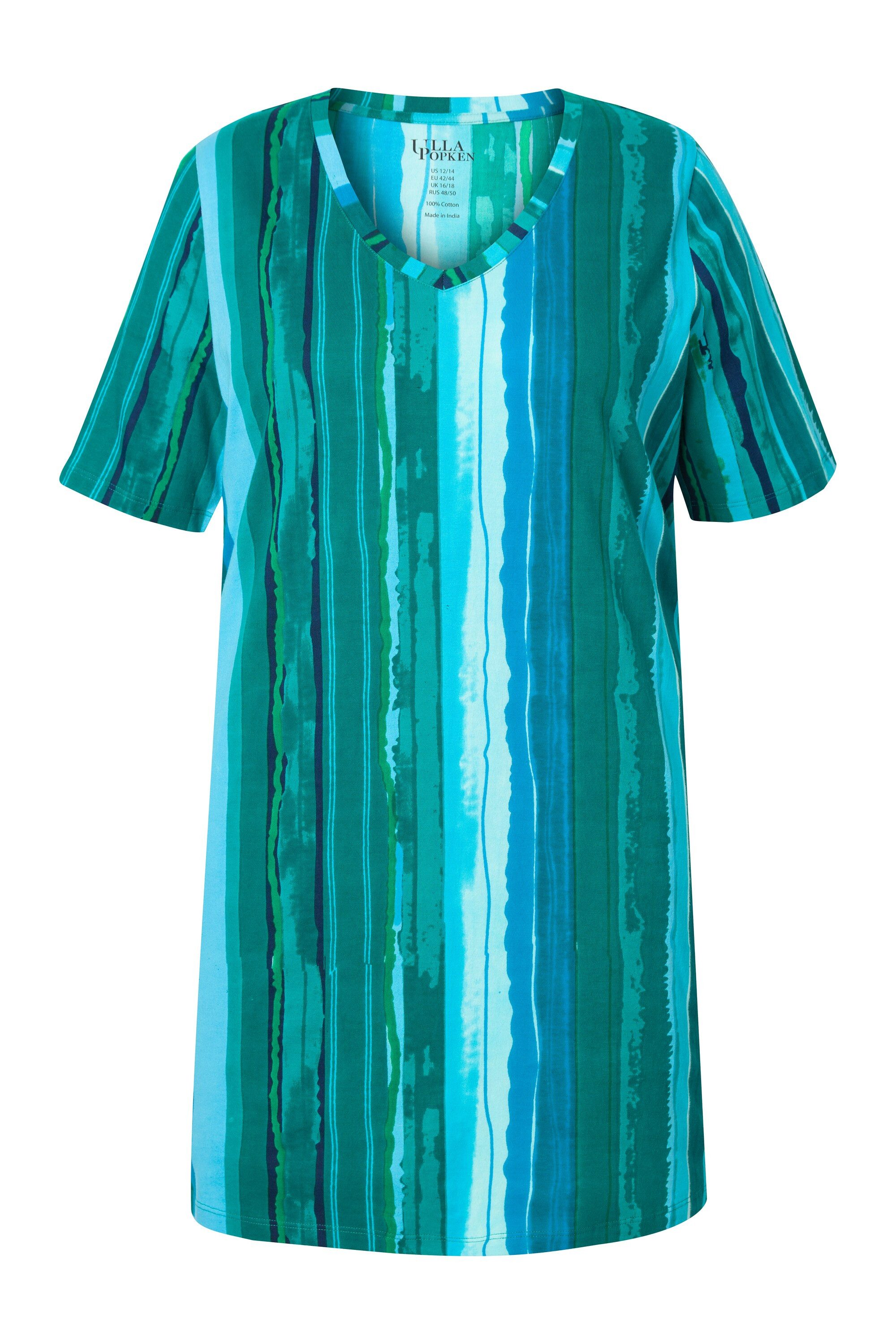 Ulla Popken Longshirt Longshirt farbige Streifen günstig online kaufen