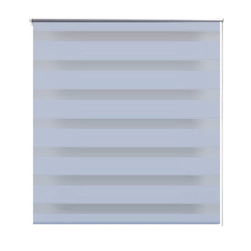 Rollo Zebra-Rollo 80,9 x 150 cm, Stoffbreite 76,7 cm, Weiß, vidaXL