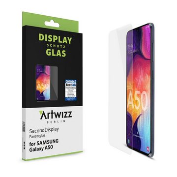 Artwizz Smartphone-Hülle Artwizz NextSkin + SecondDisplay Set geeignet für [Galaxy A50 / A30s] - Ultra-dünne, elastische Schutzhülle + Displayschutz aus Sicherheitsglas - Petrol