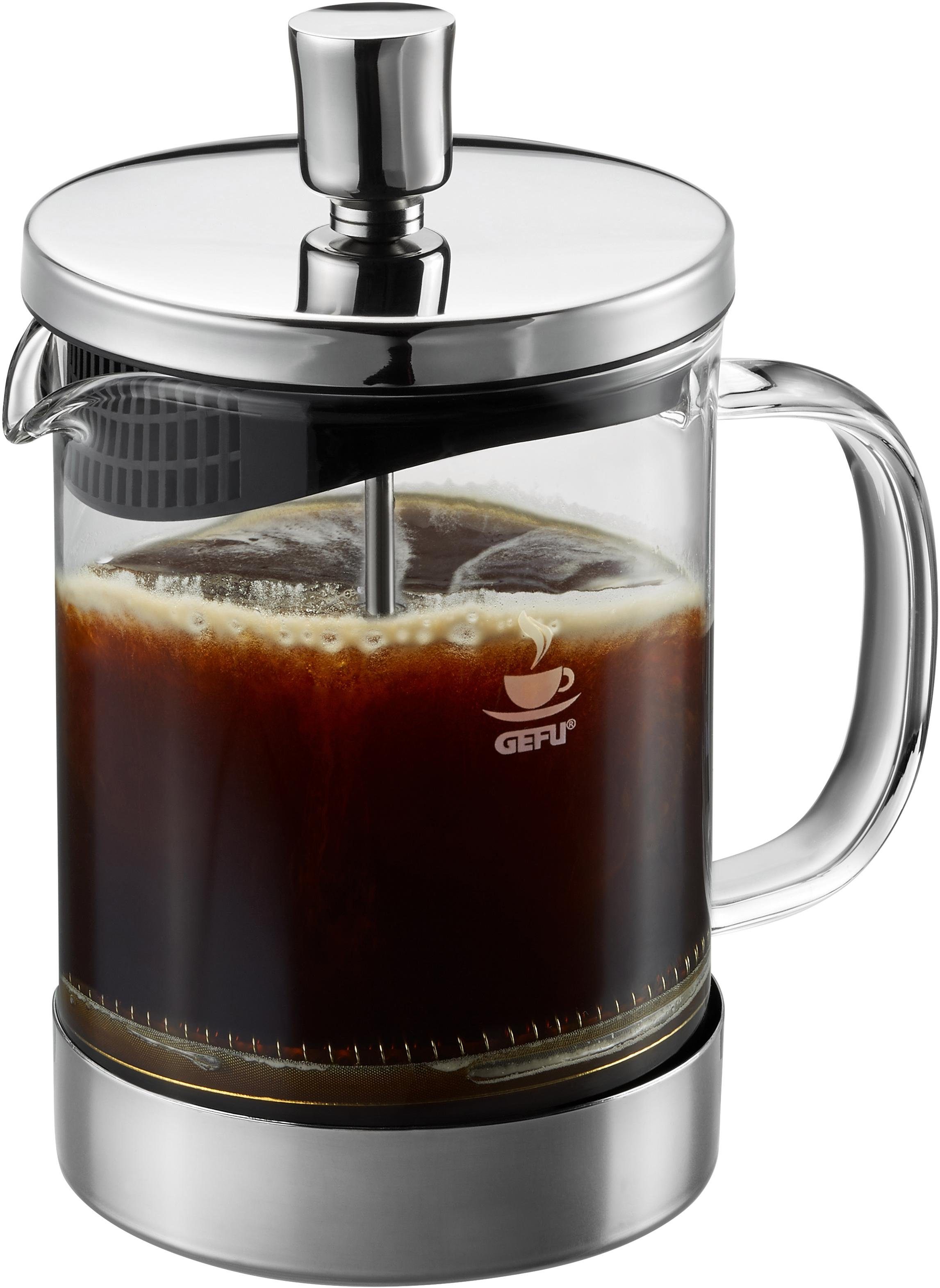 GEFU Kaffeebereiter Diego, 0,6l Kaffeekanne, aus Borosilikatglas