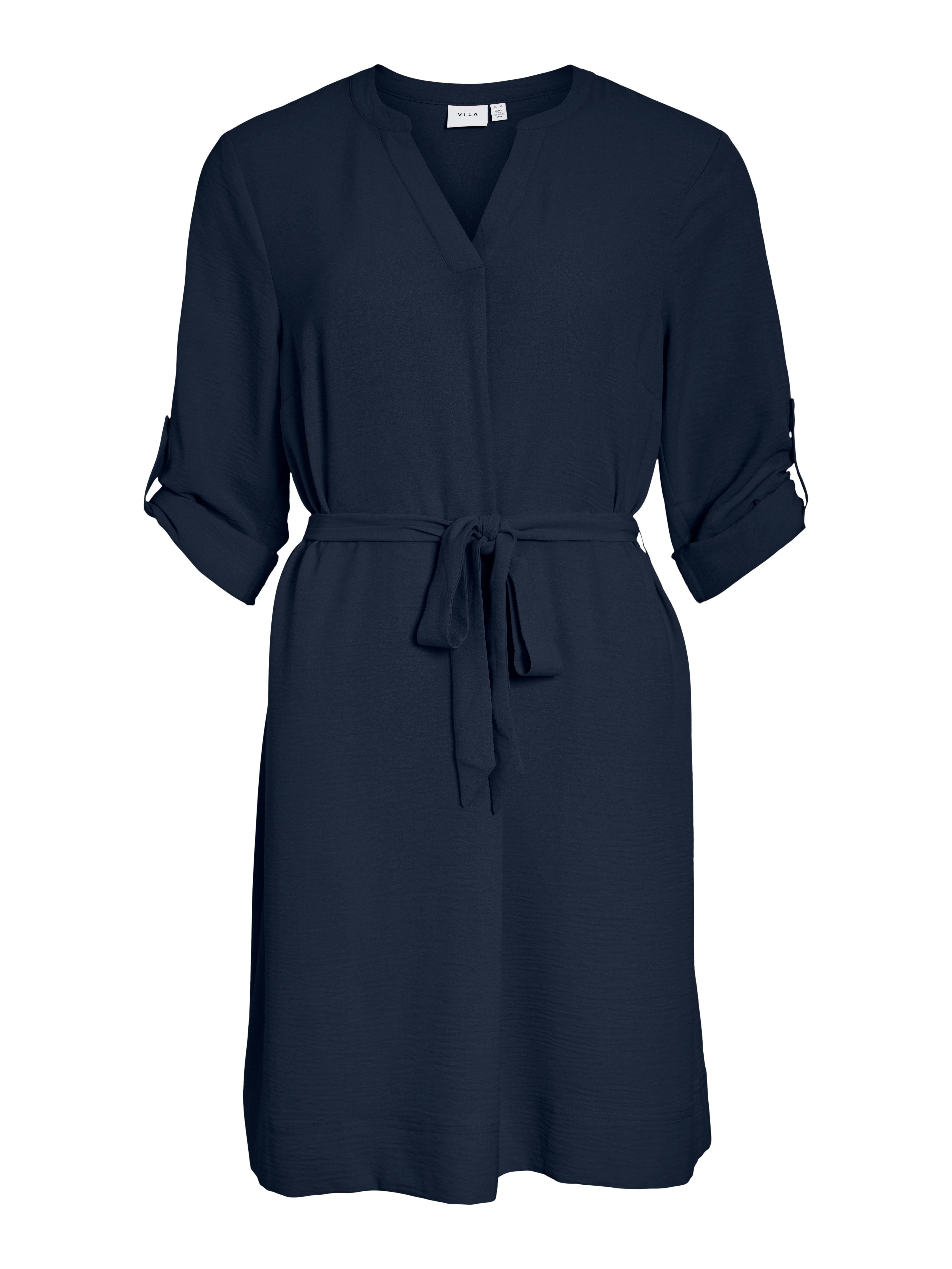 Vila Minikleid VIJOSA 3/4 V-NECK DRESS Sommerkleid