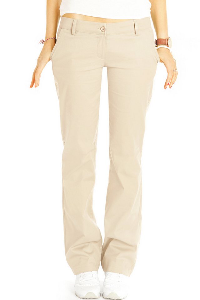 be styled Bootcuthose Low Waist Hose, ausgestellte Hüfthose, Chino - Damen - j20k-A