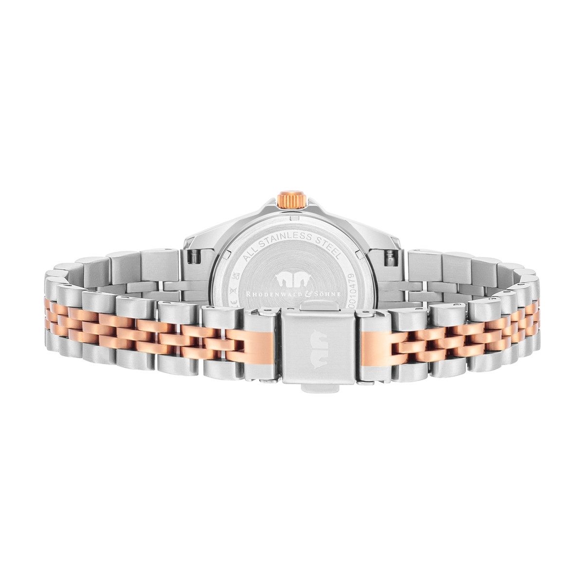 Rhodenwald & Söhne Quarzuhr Cassina silber/roségold, Armband aus Edelstahl – Bild 4 von 5