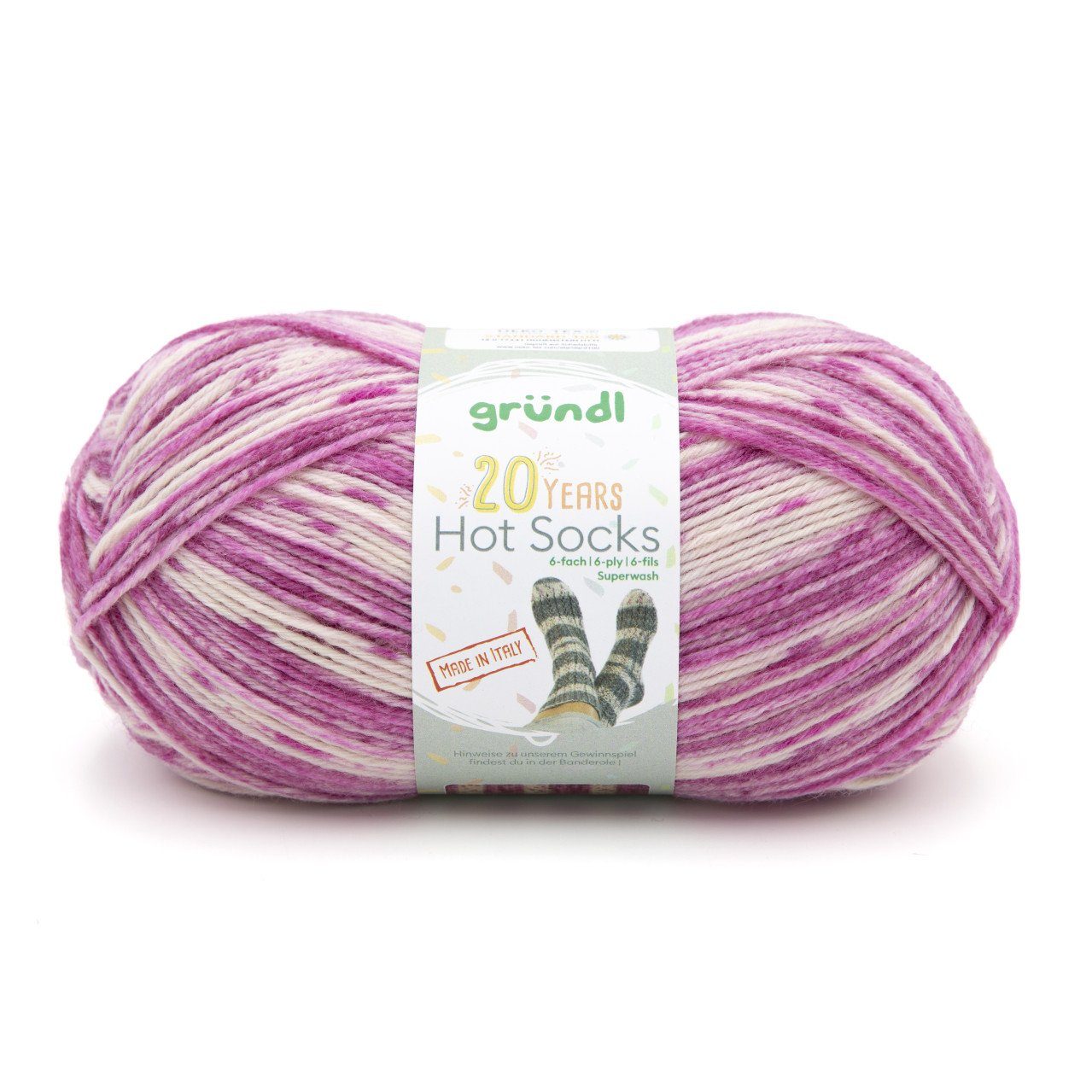 Gründl Gründl Sockenwolle Hot Socks 150 g 6-fach, Häkelwolle