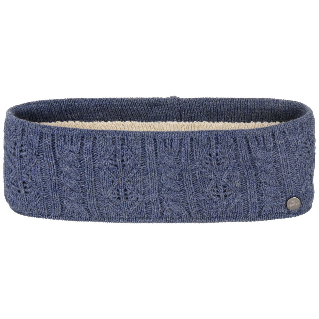 Lierys Stirnband (1-St) Ohrenwärmer mit Futter, Made in Germany denim