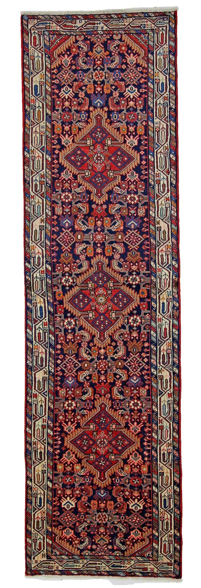 Orientteppich Perserteppich Hamadan 297 x 82 cm