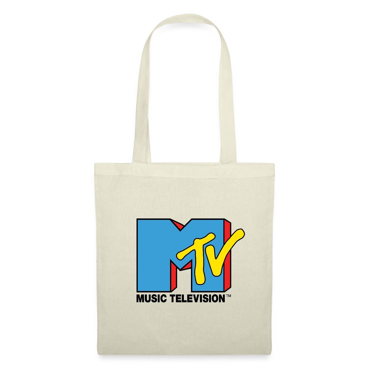 Henkeltasche MTV Music Television Klassiches Logo Stoffbeutel