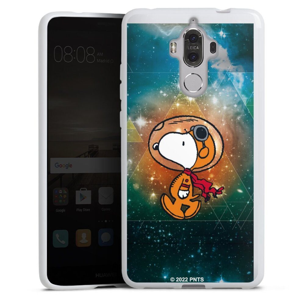 DeinDesign Handyhülle Snoopy Astronaut Offizielles Lizenzprodukt, Huawei Mate 9 Silikon Hülle Bumper Case Handy Schutzhülle