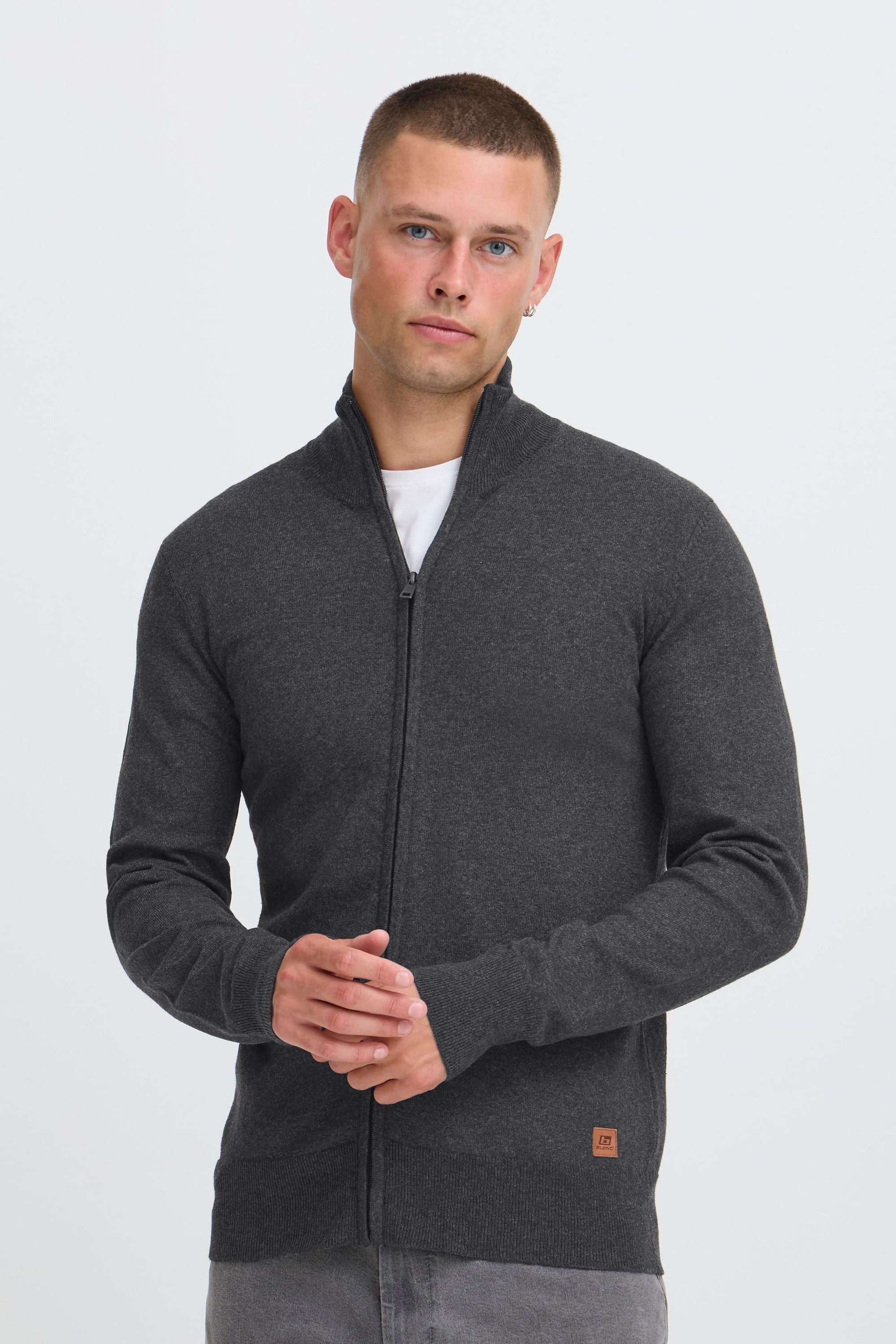 Blend Strickjacke BHFippo Stilvolle Strickjacke mit Reißverschluss günstig online kaufen