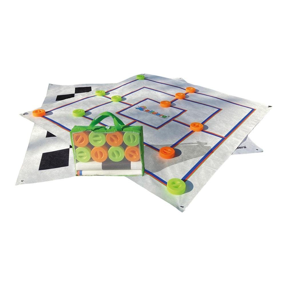 Bartl Spiel Garten-Mühle & Dame, 158 x 158 cm mit 24 Spielsteinen für Kinder ab 6 Jahren