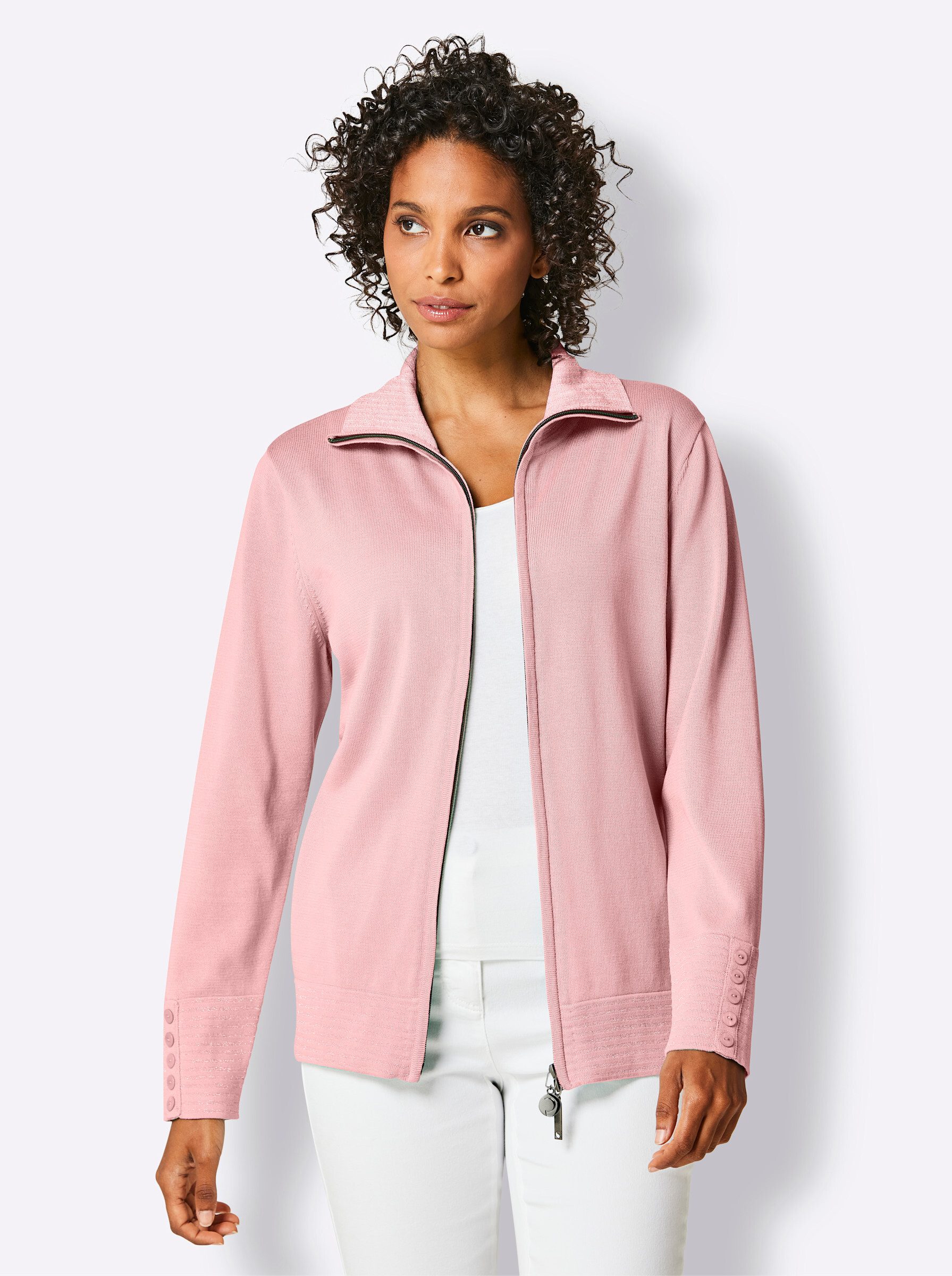 creation L Strickjacke Feinstrickjacke