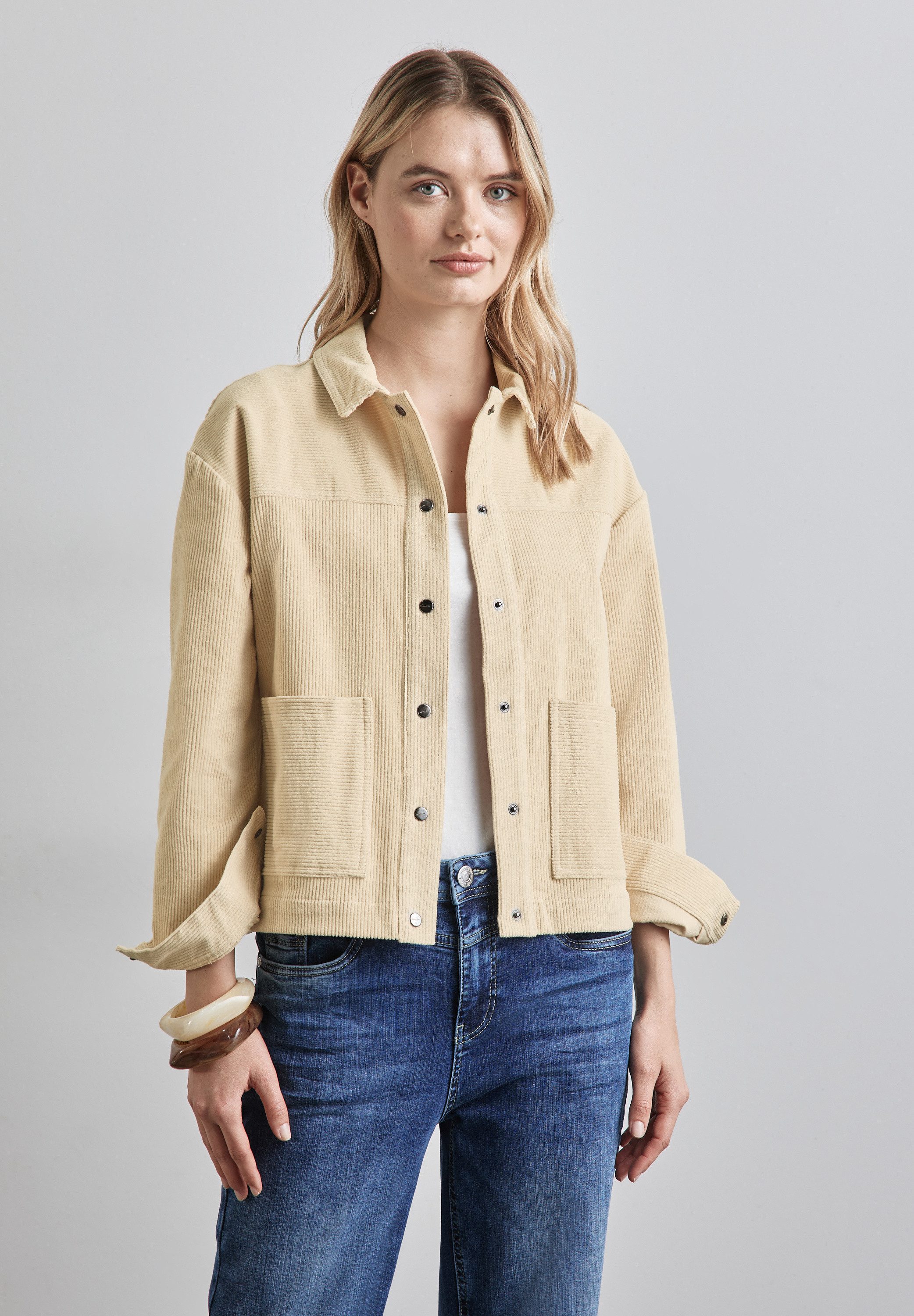 STREET ONE Cordjacke aus Baumwolle mit günstig online kaufen
