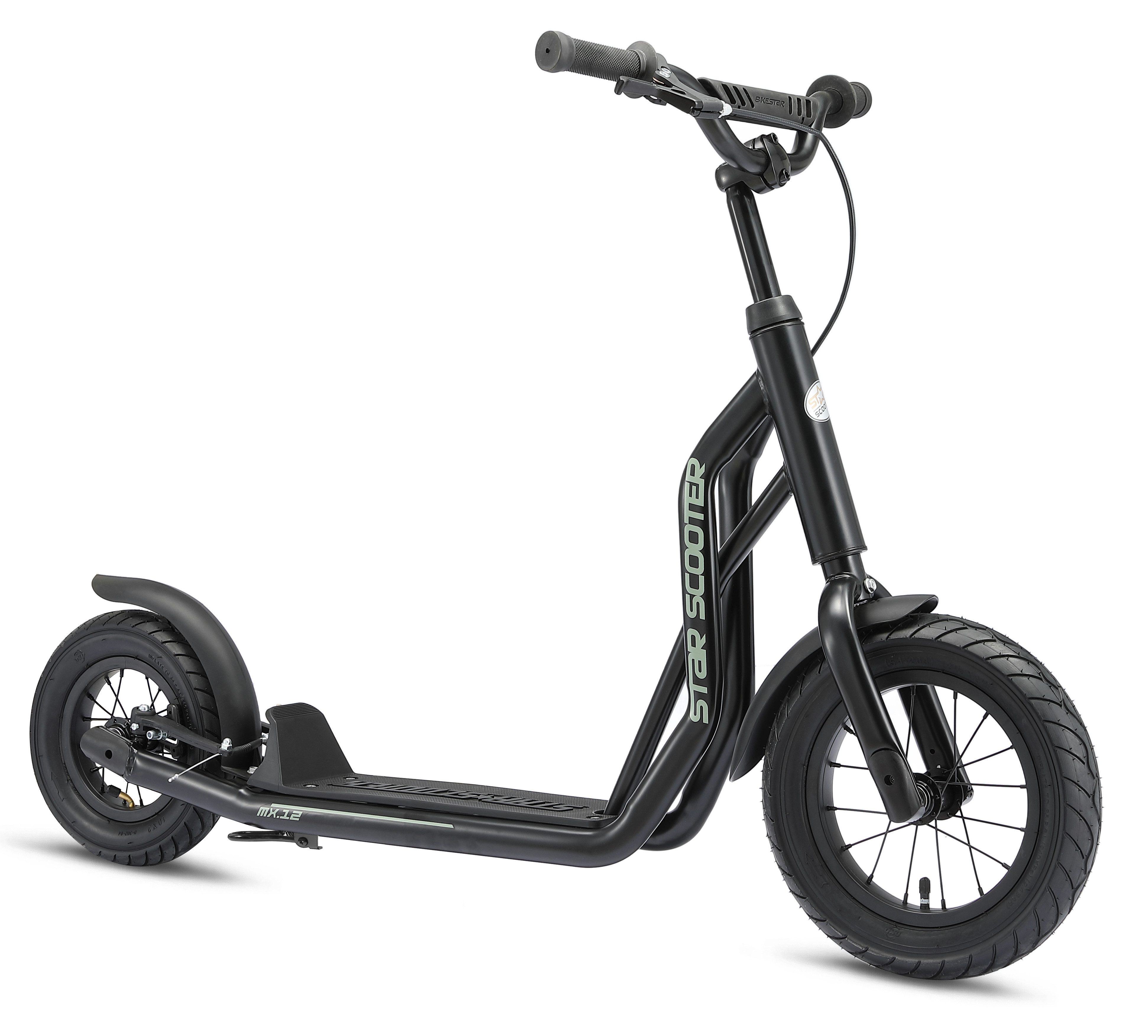 Star-Scooter Cityroller 12 Zoll, ab 8 Jahre, Kinder City Roller ab 124 cm, Jungen, Mädchen, Höhenverstellbar, Seitenständer