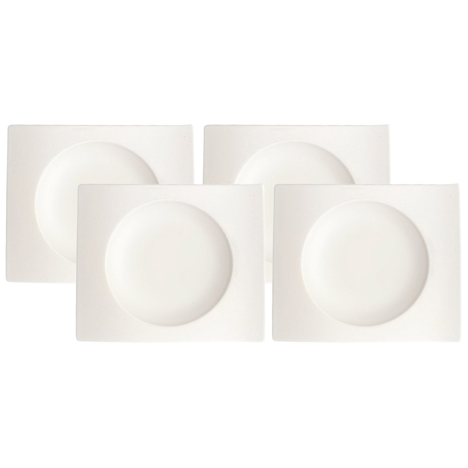 Villeroy & Boch Untertasse NewWave Suppenuntertassen 18 x 15 cm 4er Set, (4 St)