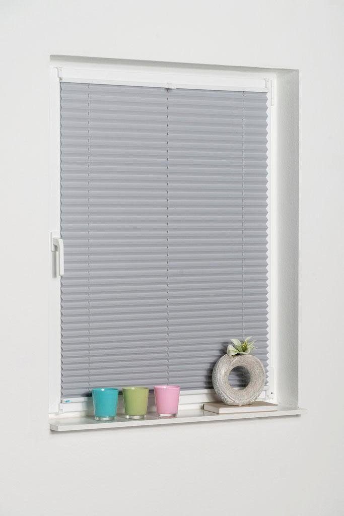 K-HOME Plissee Klemmfix Pisa, verdunkelnd, ohne Bohren, verspannt, Klemmfix günstig online kaufen