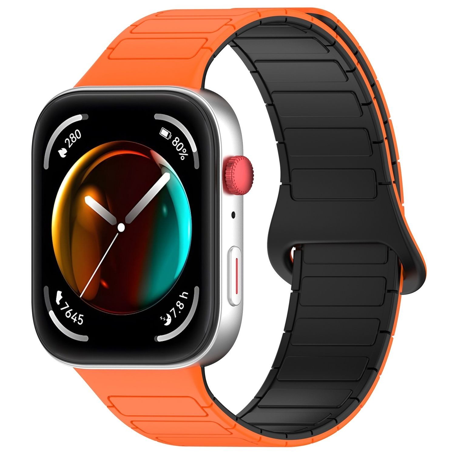 Wigento Smartwatch-Armband Für Huawei Watch Fit 4 / 4 Pro / 3 Two Color Sil günstig online kaufen