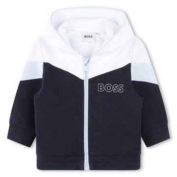 BOSS Jogginganzug BOSS Baby Jogginganzug navy/weiß mit Logo, 3-18 Monate