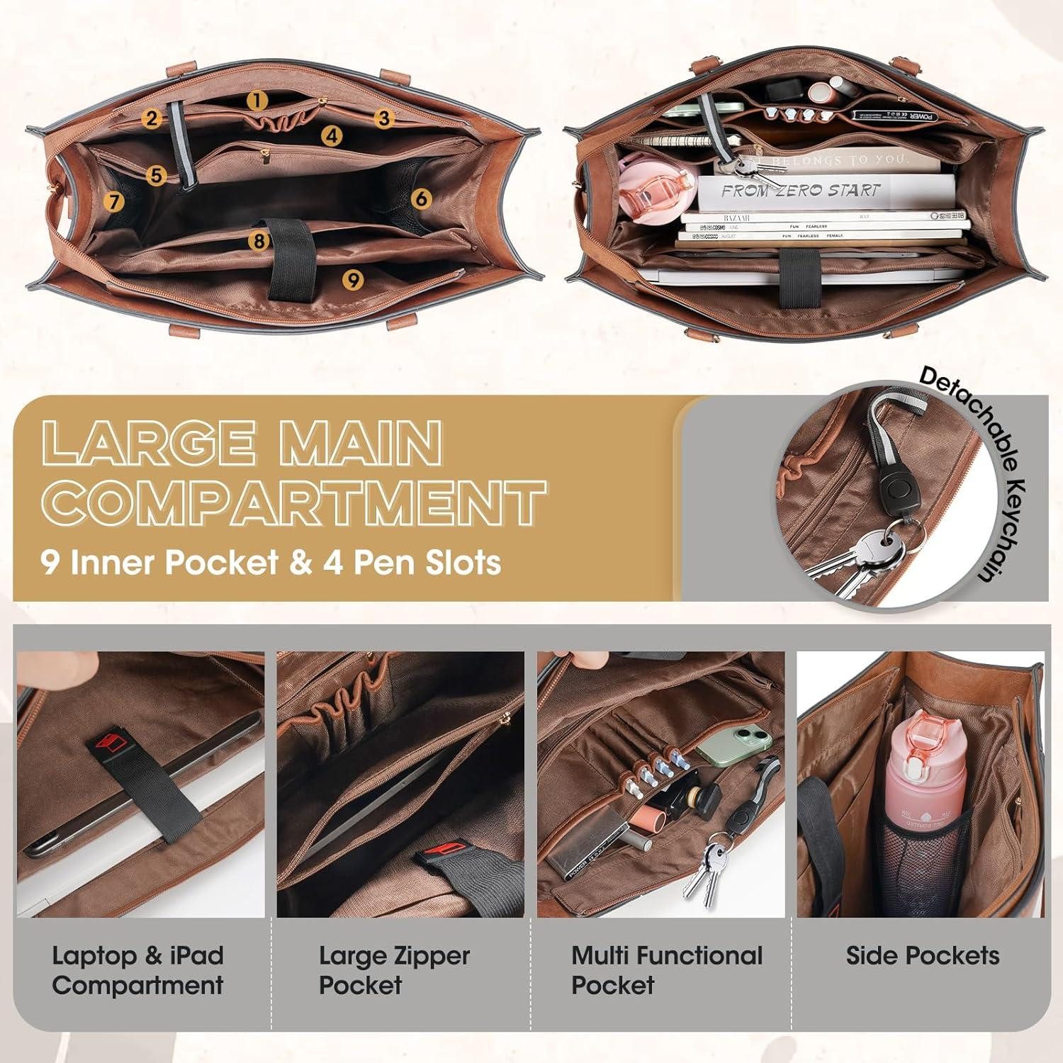 LuxusKollektion Businesstasche Handtasche Damen 15,6 Zoll günstig online kaufen