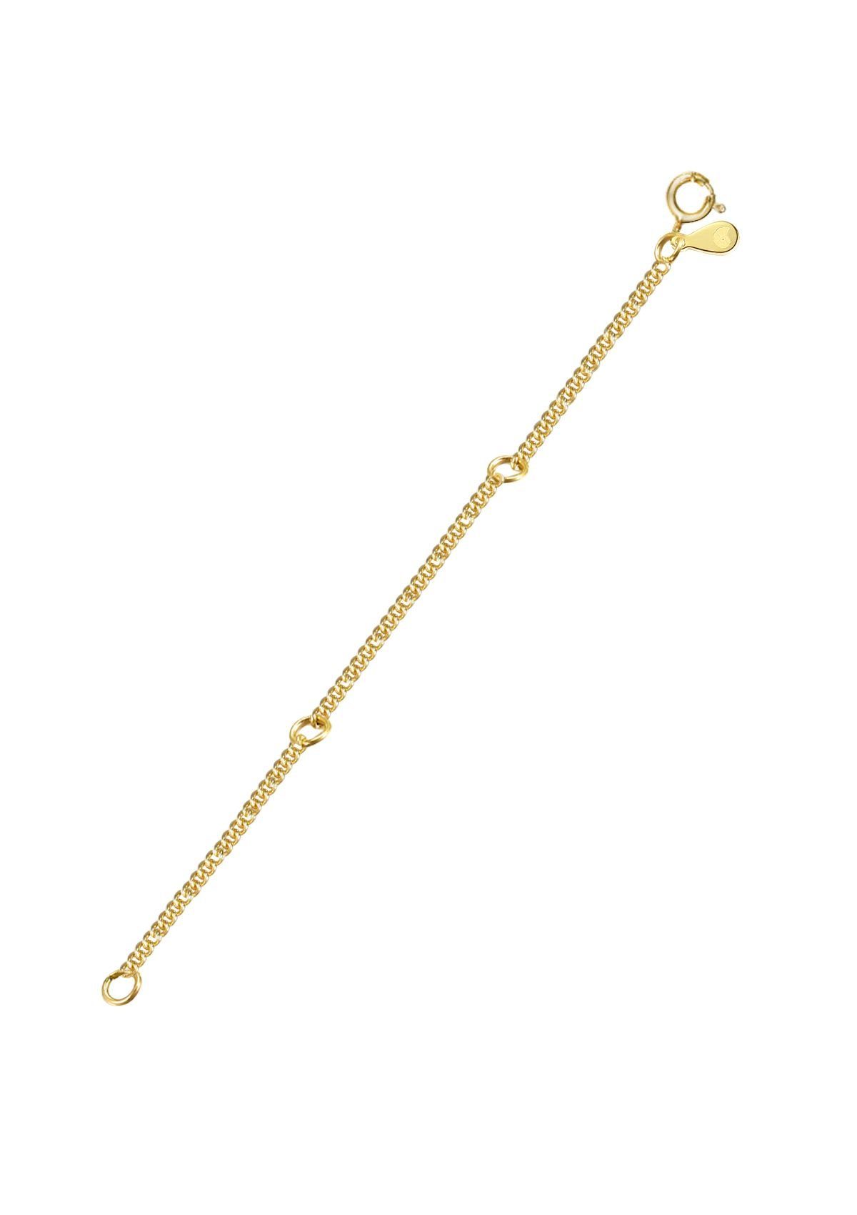 Hey Happiness Kettenverlängerung um 3,5 cm bis 10,5 cm, Silberschmuck vergoldet 18K Roségold, Verlängerungskette aus 925 Sterling Silber