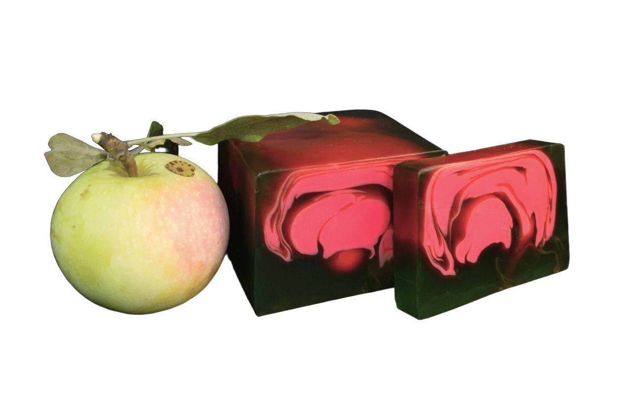Nesbel - Spüren Sie die Reinheit? Handseife Apfel, Glycerin Hand-und Dusch Seife mit Ziegenmilch 100g
