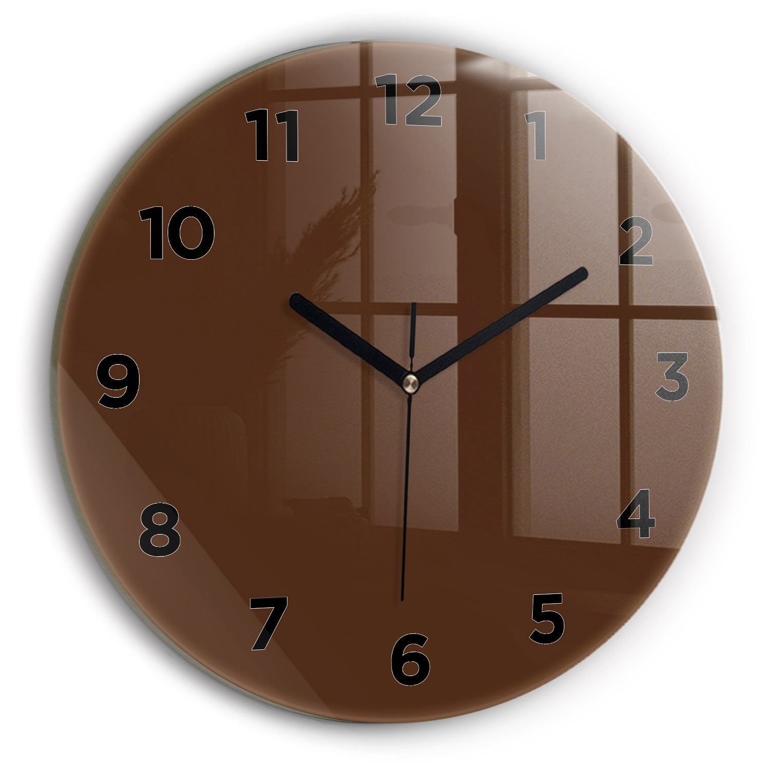 Tulup Wanduhr Glasrunde Uhr Moderne Glaswanduhr günstig online kaufen
