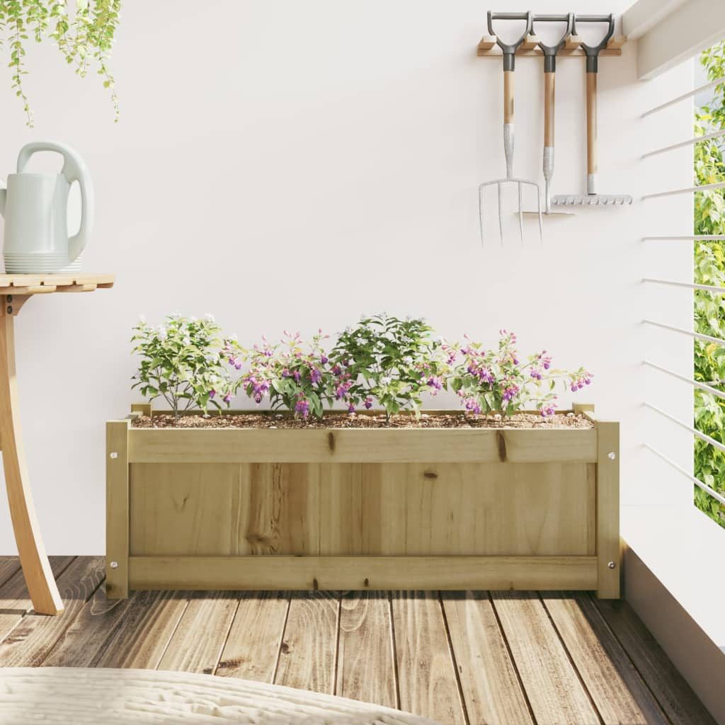 vidaXL Blumentopf Pflanzkübel 90x31x31 cm Kiefernholz günstig online kaufen