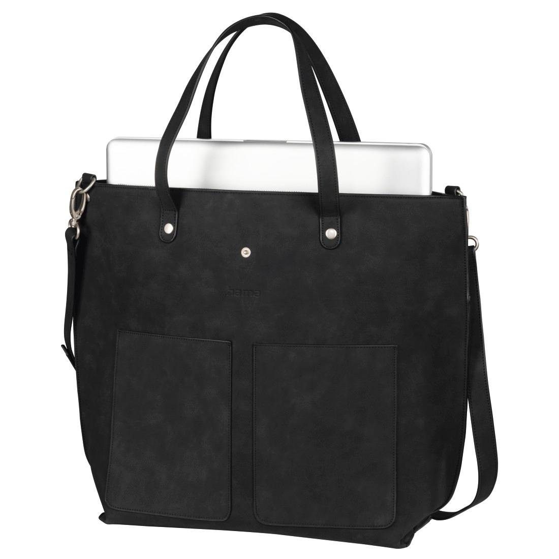 (13,3"-14,1), Schwarz 36 cm Tasche 34 von - Shopper, Hama "Classy", Laptoptasche Laptop